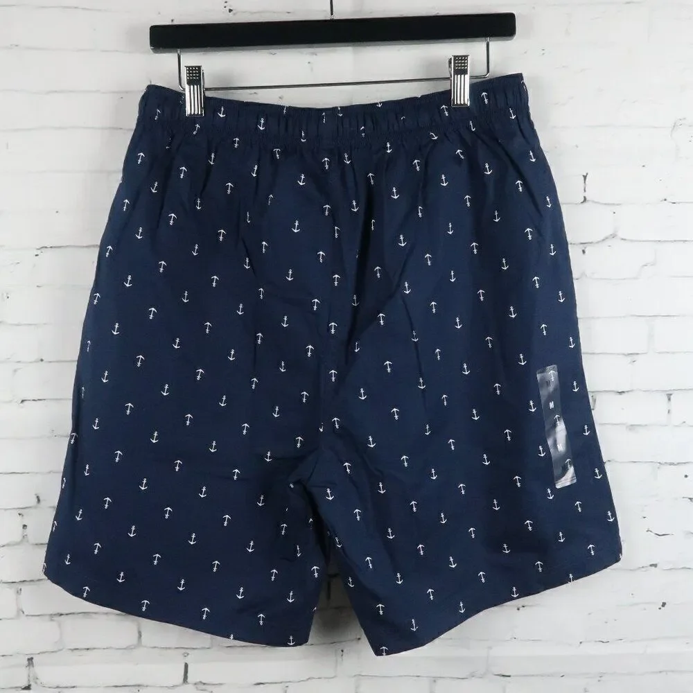 NAUTICA SLEEPWEAR MARITIME BLUE ANCHOR PRINT SLEEP SHORT SIZE MEDIUM NWT - Picture 11 of 11